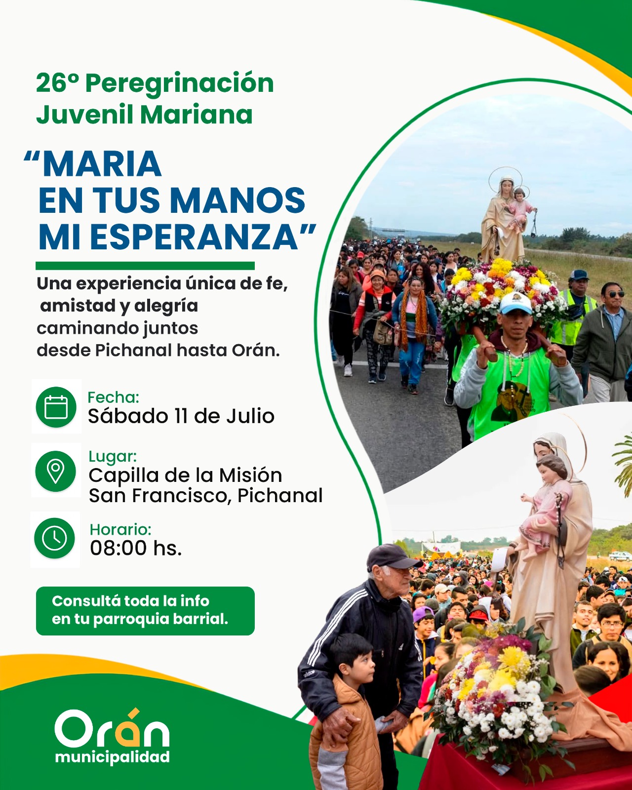 26° Peregrinación Juvenil Mariana en Orán, Salta
