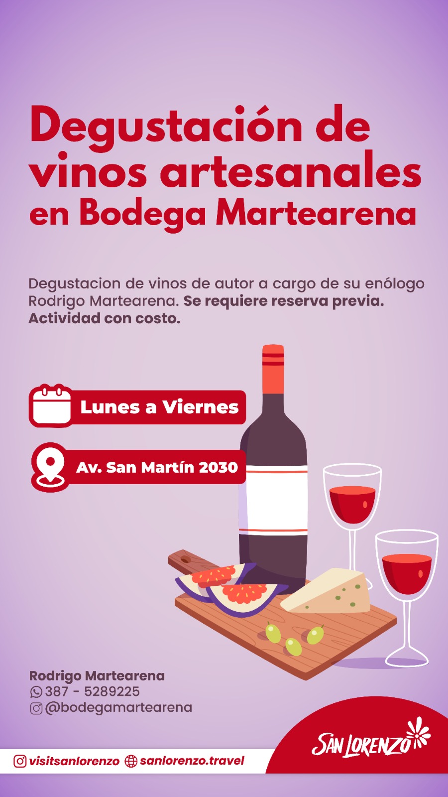 Degustación de vinos artesanales en Bodega Martearena
